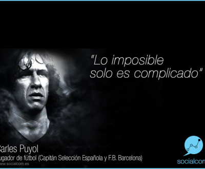 Carlos Puyol lo imposible es solo complicado por Socialcom Estrategia en Redes Sociales y Comunicación S.L.